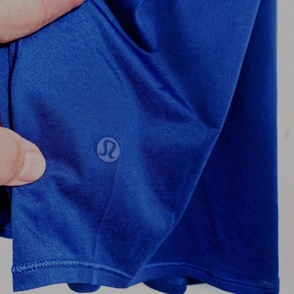 Lululemon NWT Lark/Deep Blue Essential Pleated Tank Size 10 *Tiny Flaw* - Photos - Picture 11 of 14